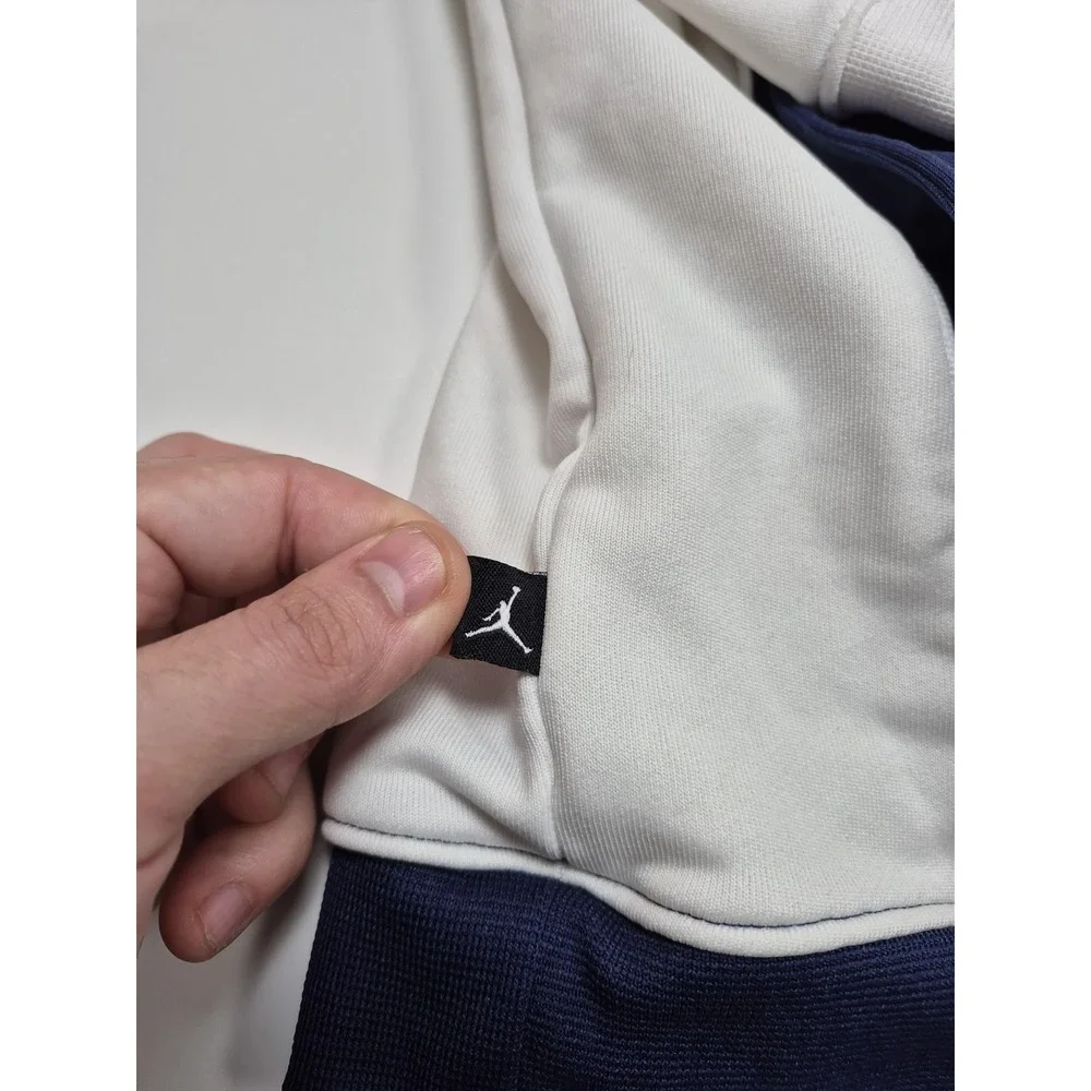 Jordan Track Jacket Mens XL Blue White Full Zip Colorblock Jumpman Logo Athletic